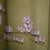 Paper Chinese Floral Decorated and Ebonized Folding Table Screen 20thC For Sale - Image 7 of 15