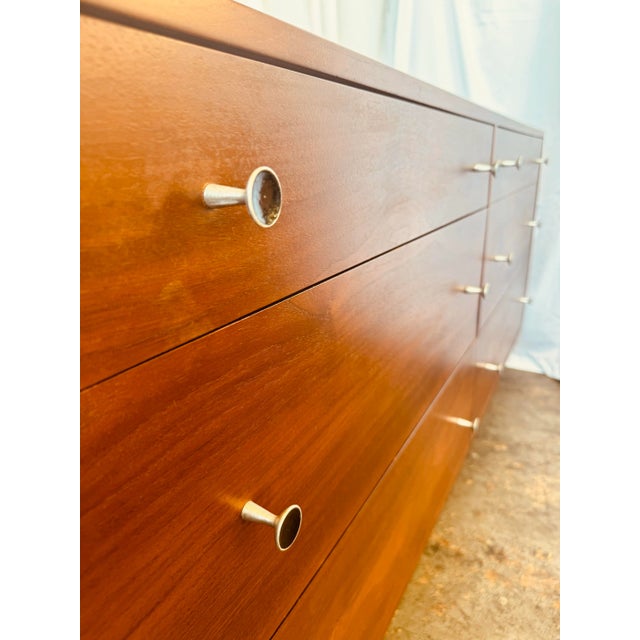 Brown Mid 20th Century Walnut Kipp Stewart and Stewart MacDougall Dresser For Sale - Image 8 of 11