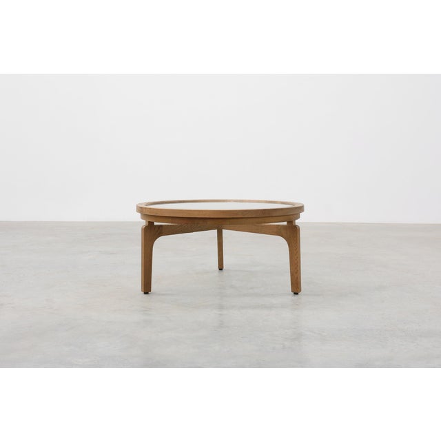Modernist Table in Ceder Wood and Glass, Italy, 1990s For Sale - Image 4 of 12