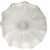 Glass Stelvia Frosted White Ruffled Glass Vase Hand Blown Art Glass For Sale - Image 7 of 9