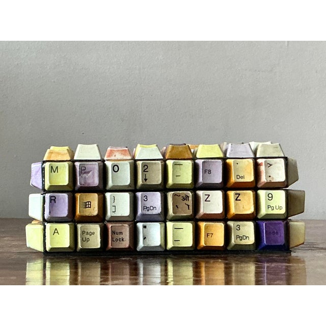 Late 20th Century Vintage Boho Computer Key Box For Sale - Image 5 of 7