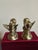 Pair of Vintage Bronze Angel Cherub Candleholders For Sale - Image 10 of 12