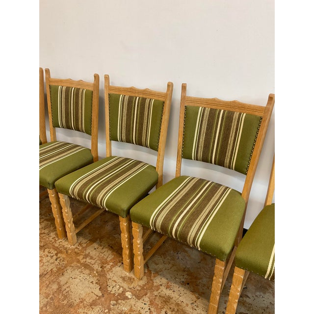 Set of (6) Henning Kjaernulf Style Danish Oak Dining Chairs, C. 1970s For Sale - Image 11 of 17