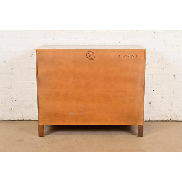 Henredon Mid-Century Hollywood Regency Chinoiserie Faux Tortoise Shell Bar Cabinet, Circa 1970s For Sale - Image 12 of 14