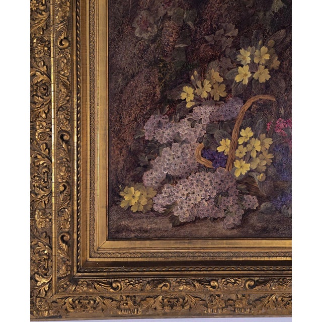 English Large Still Life by Vincent Clare, England Circa 1900 With 19th-Century Frame For Sale - Image 3 of 7