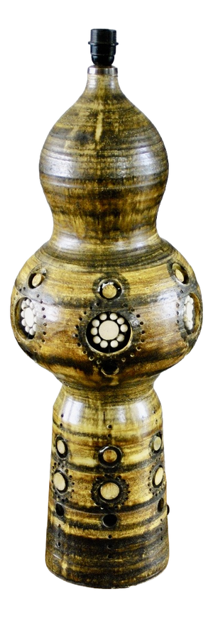 Monumental Ceramic Lamp by Georges Pelletier, France, 1960