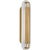 Kelly Wearstler for Visual Comfort Signature Teline 24" Oval Sconce in Antique-Burnished Brass and Matte White For Sale