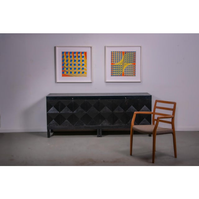 Jan Van Den Abbeel, Projekt S, 1975, Gouache on Paper, Framed For Sale - Image 6 of 11