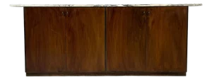 Directional Credenza with Marble Top