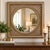 Rococo Home Interiors Ornate Round Wall Mirror Sculptural Floral Frame Made in Usa For Sale - Image 3 of 3