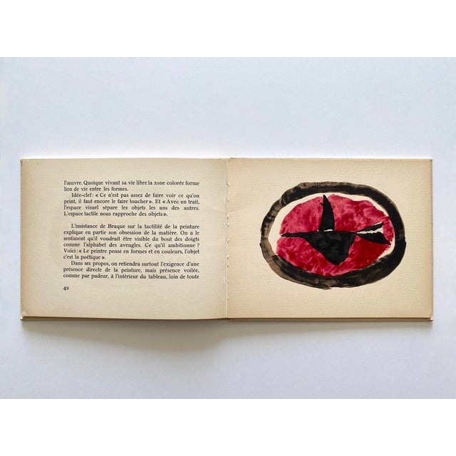 Georges Braque " Le Solitaire " Vintage 1959 First Limited Edition Fine Art Pochoir Print French Modernism Hardcover Art Book For Sale - Image 13 of 18