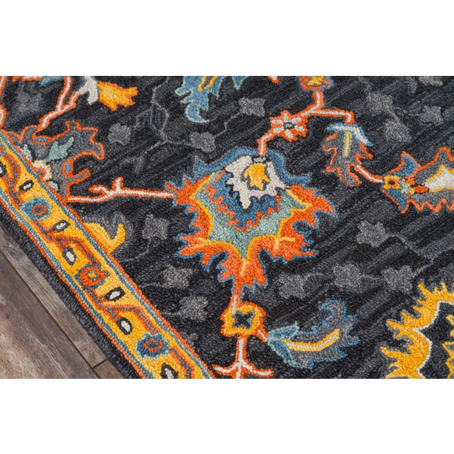 Traditional Ibiza Charcoal Hand Tufted Area Rug 6' X 9' For Sale - Image 3 of 8