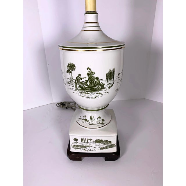 1930s 1930s European Porcelain Lamp For Sale - Image 5 of 9