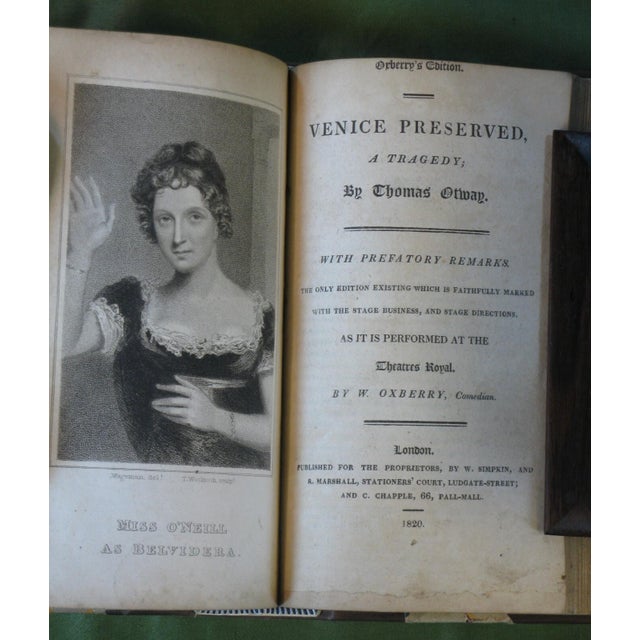 Early 19th Century Antique Book Oxberry's English Dama Rare Edition 9 Plays C. 1818 Shakespeare Fine Rebinding For Sale - Image 5 of 18