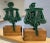 Forest Green Vintage La Justicia Sculptural Works by Equipo Crónica, 1970s, Set of 2 For Sale - Image 8 of 11