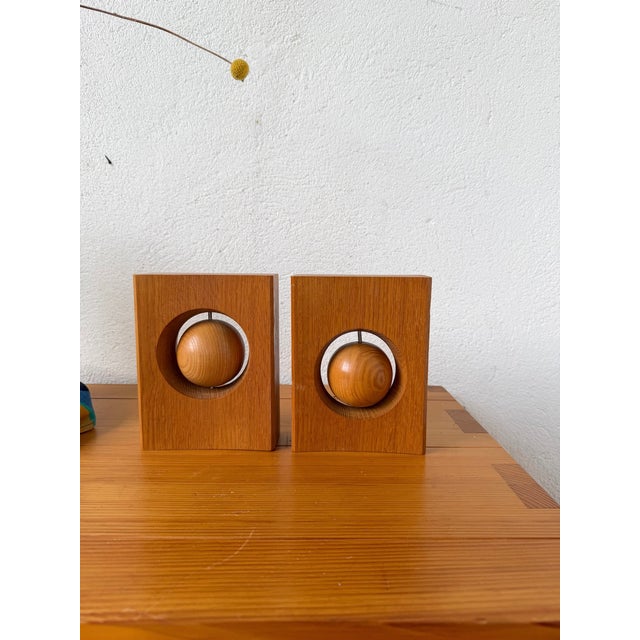 Constructivist Wooden Bookends, 1970s, Set of 2 For Sale - Image 17 of 18