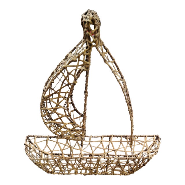 Vintage Wicker Sailboat For Sale