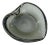 Bubbled Murano Glass Heart-Shaped Bowl For Sale
