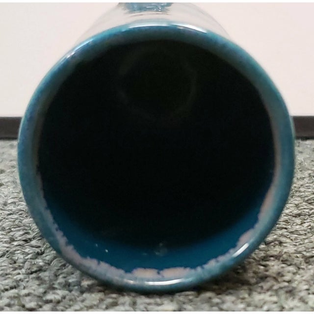 Ceramic Late 19th Century Chinese Transmutation Glazed Porcelain Cylindrical Brush Pot (Qing Dynasty) For Sale - Image 7 of 8