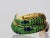 This is part of Chairish’s Fine Jewelry assortment. Enamel Articulated Snake Serpent Bracelet Diamond Head 18K This enamel...