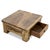 This charming antique solid wood coffee table exudes the authenticity and charm of vintage furniture. with its sturdy...