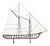 Curtis Jeré, Brass Wire Sailboat Sculpture, 1976, Brass For Sale