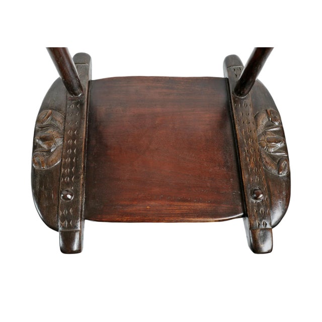 Antique Carved Senufo Ram Chair For Sale In Los Angeles - Image 6 of 8