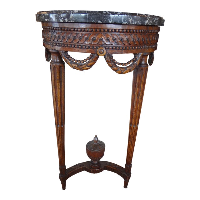 Louis XVI Demi Lune Console Table For Sale
