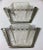 Stunning pair of French Art Deco sconce signed by Hettier Vincent. With clear frosted glass shades having intricate...