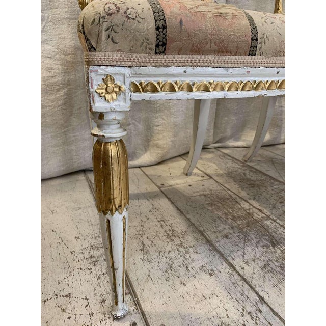 18th Century Swedish Gustavian Painted Side Chairs, Set of 2 For Sale - Image 13 of 18