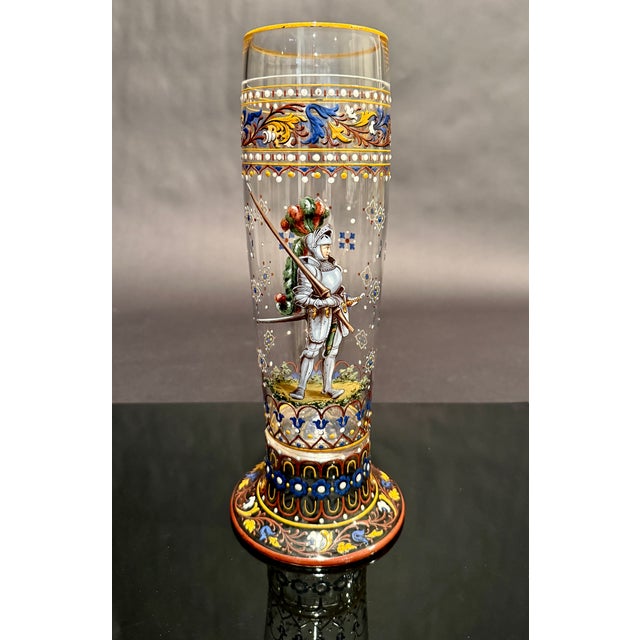 A superb example of Viennese Renaissance Revival glassware by J. & L. Lobmeyr, Vienna's preeminent glass house, bearing...