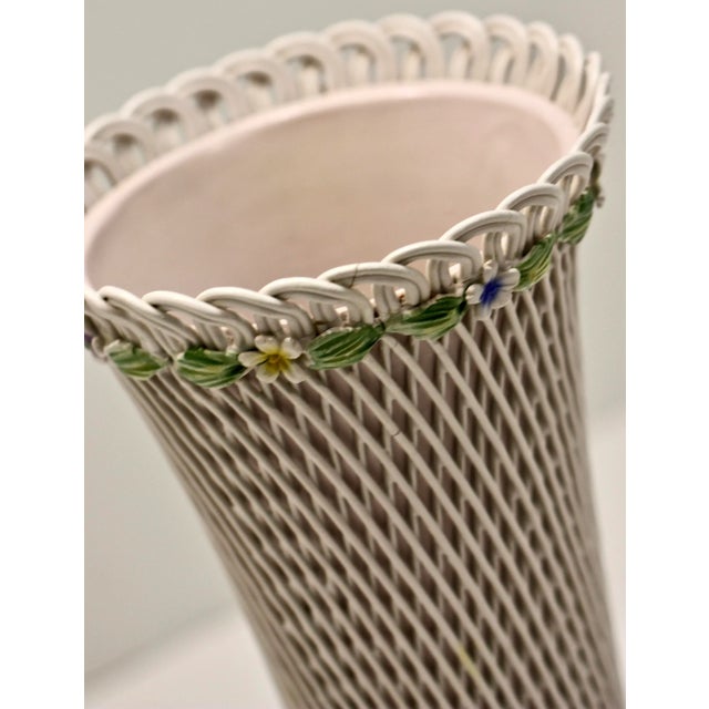 Italian Late 20th Century Capo Di Monte Vase For Sale - Image 3 of 12