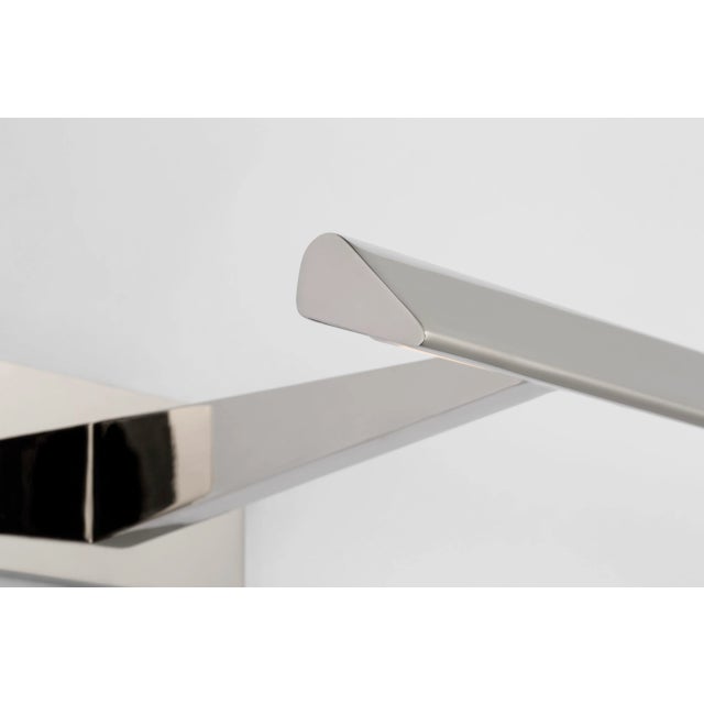 Modern Ian K. Fowler for Visual Comfort Signature Petrel 8" Picture Light in Polished Nickel For Sale - Image 3 of 5