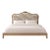 Mid 20th Century French Louis XV Provincial Upholstered Queen Bed For Sale