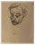Mino Maccari, Portrait, Drawing, Mid-20th Century For Sale