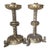 Pair Antique 19thC Victorian, Gothic Candlesticks Lions Dore Bronze For Sale