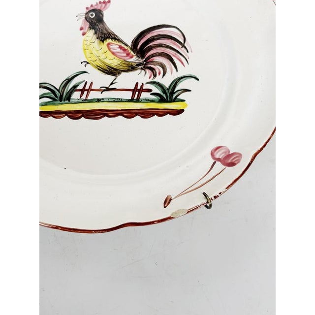 Antique French Ceramic Plates, 1800s, Set of 2 For Sale - Image 14 of 17