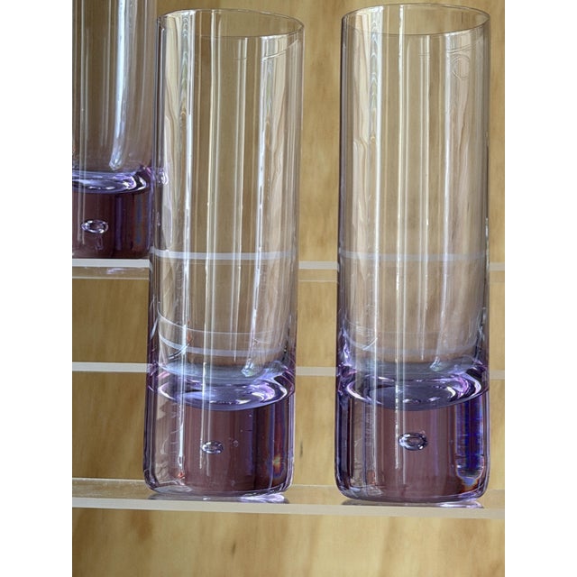 Mid-Century Modern West German Alexandrite Glass Highball Glasses by TC Kristall, 1960, Set of 5 For Sale - Image 9 of 15