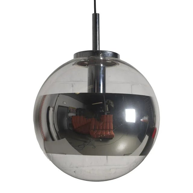 Magic Eye Pendant Lamp in Chrome from Peill & Putzler, 1970s, in Very Good conditions. Designed 1970 to 1979 I have...