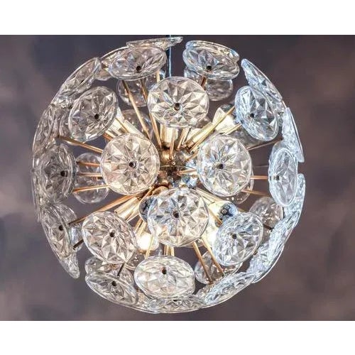 These fixtures ( matching pair ) appear like a snowflake or dandelion, bucket of flowers and have a chrome frame, silver...
