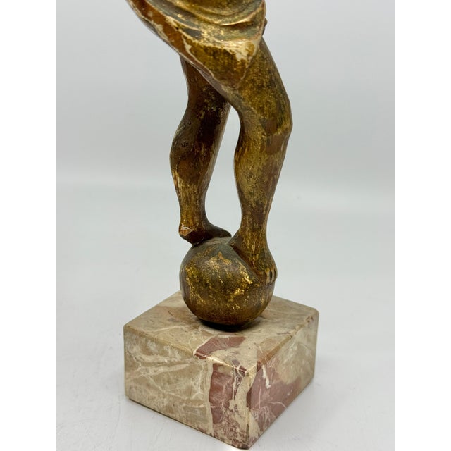 Northern Italian Carved Wood & Gessoed Atlas with Celestial Globe Circa 1800 For Sale - Image 9 of 18