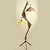 Mid-Century Modern Italian Floor Lamp with Red and Yellow Shades, 1950s For Sale - Image 3 of 13