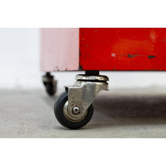 1970s Sheet Metal Drawing Cabinet, 1970s For Sale - Image 5 of 7