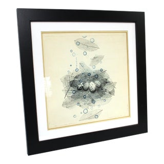 Nobuo Sato Japanese Etching 1968 " the Autumm" Artist Signed 35/100i For Sale