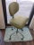 Metal 1970s Avocado Dept of Education MCM Industrial Rolling Chair For Sale - Image 7 of 13