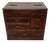 Mid 20th Century Japanese Kurogaki Black Persimmon Haribako Sewing Chest For Sale