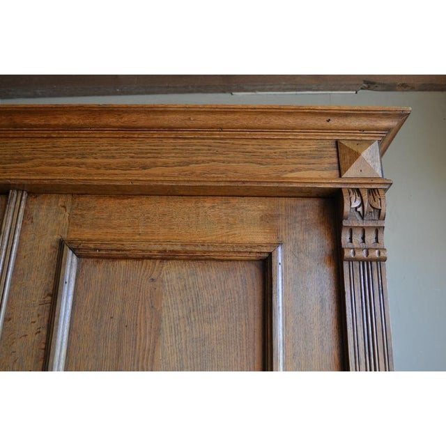 Antique Oak Wooden Cabinet For Sale - Image 5 of 10