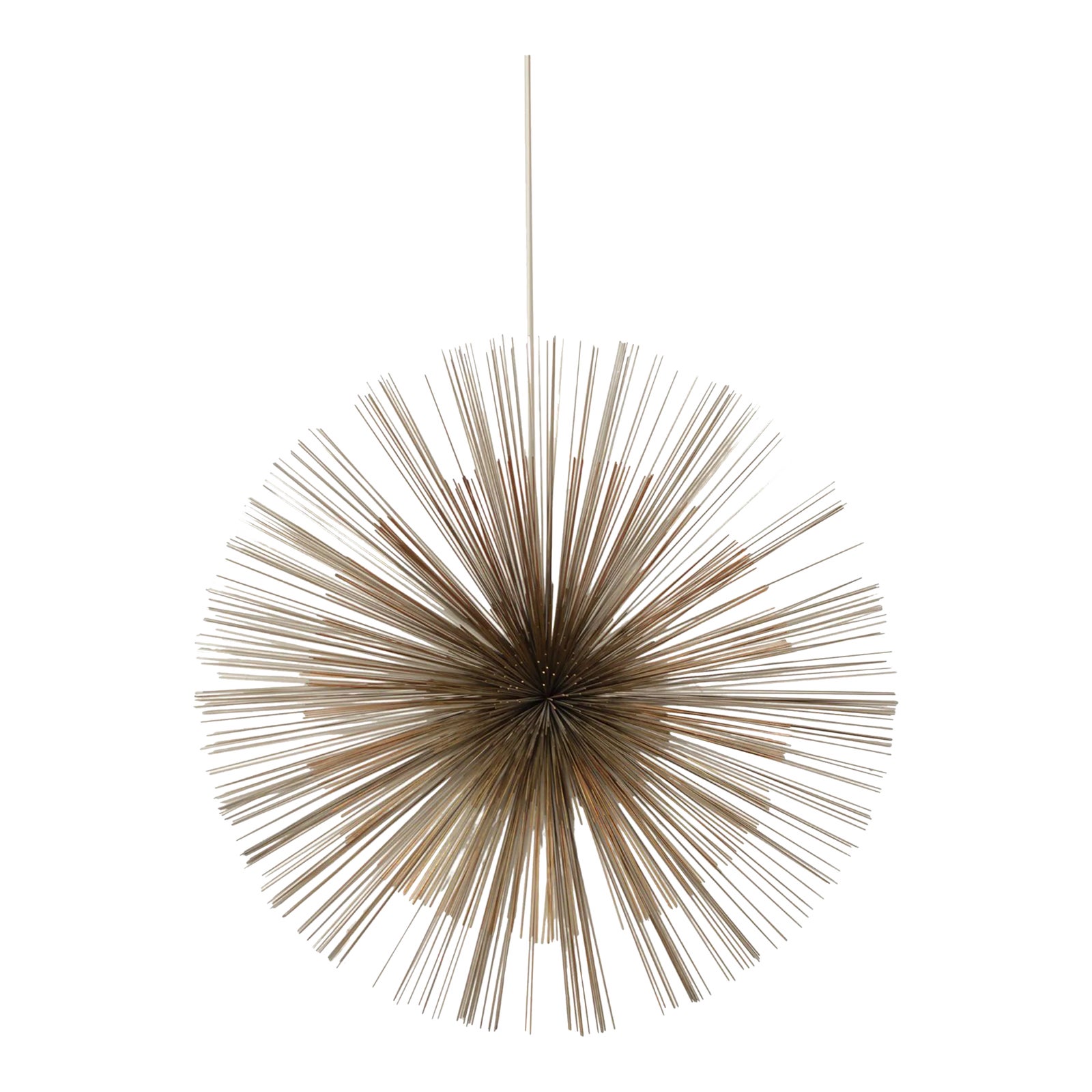 Curtis JerT Brutalist 'Urchin' Metal Wall Sculpture | Chairish