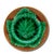 Beautiful Antique Late 19th Century Victorian Basket & Leaf Majolica Dish With Bracket for Wall Plate Hanging Display For Sale - Image 4 of 9