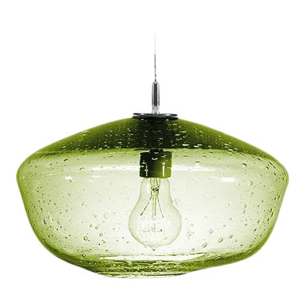 Galaxy Pendant Light from the Fizz Collection in Citron For Sale